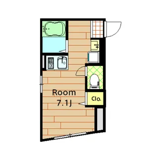 桜ヒルズ仲六郷【101B号室】の間取り