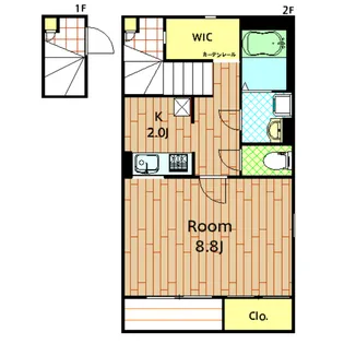 GIL WELL KITA KOUJIYA【201号室】の間取り