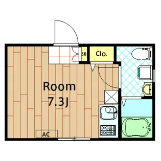 ドルチェ大森北【301号室】の間取り