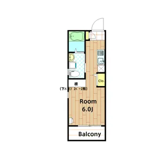 ドルチェ大森北【203B号室】の間取り