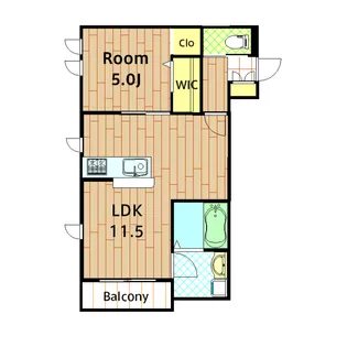メゾン・ド・シャンテ【401C号室】の間取り