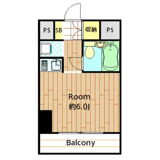 フラットJY【201B号室】の間取り
