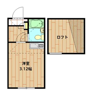 スカイピア多摩川A棟【106号室】の間取り