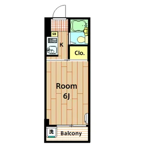 カスクハイム1号・2号【2203号室】の間取り
