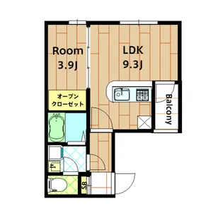 仮称 Seed SAVE Petirasu Ⅲ【202号室】の間取り