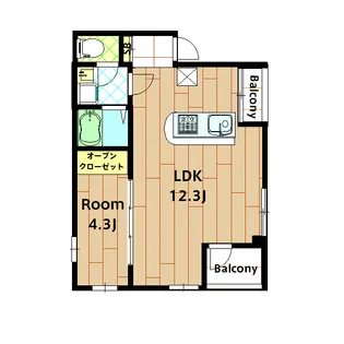 仮称 Seed SAVE Petirasu Ⅲ【301号室】の間取り