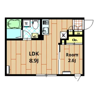 Seed JUST B-base COAST【301号室】の間取り