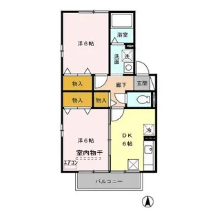 エクセランA【1階】の間取り