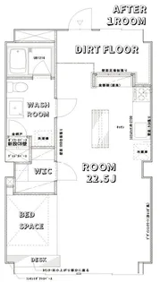 スカイマンション【1階】の間取り