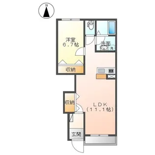 クロワールⅡ【1階】の間取り
