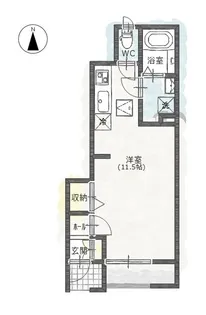 ルミエール・YK【1階】の間取り