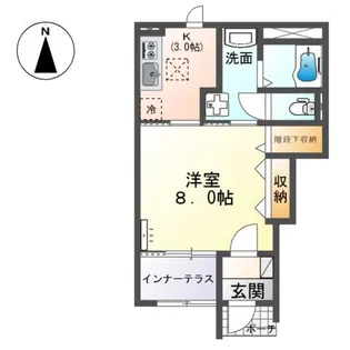 ヴェルジェメゾンⅠ【1階】の間取り