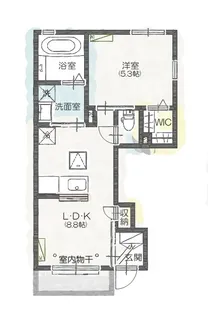 ベルメゾン【1階】の間取り