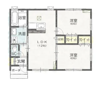 ハイム・ラ・プランタン【2号室】の間取り