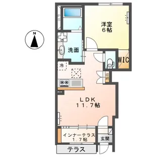 ヴァンヴェール・前橋Ⅴ【1階】の間取り