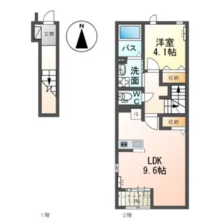 モンヴェール【2階】の間取り