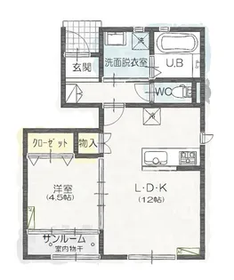 Fiore Tomihisa【A1号室】の間取り