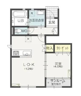 Fiore Tomihisa【B1号室】の間取り