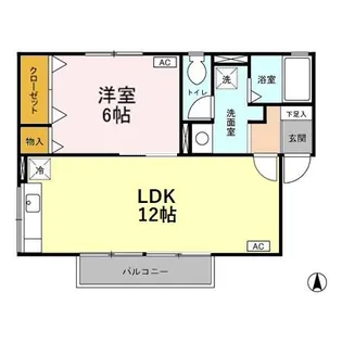 シエル高井【2階】の間取り