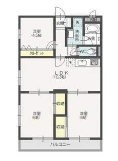 ラフィネ【2階】の間取り