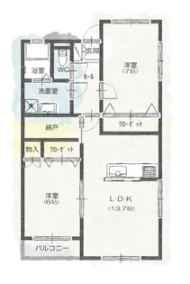 エフォール【2階】の間取り