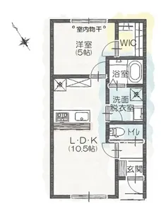 Plumeria 〜プルメリア〜【C号室】の間取り