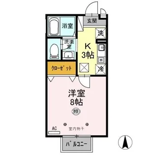 アーバンフラッツ【1階】の間取り