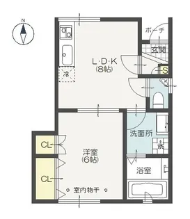 Botanic garden【1階】の間取り