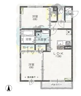 コージーネストB【2階】の間取り