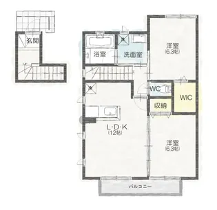 T's Garden A【2階】の間取り