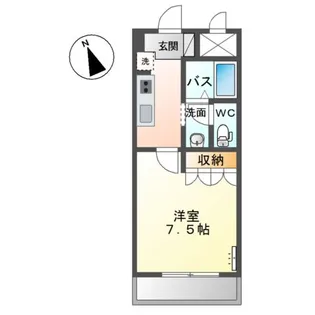サンクリスタル【2階】の間取り