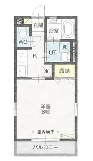 ヴァンベール【101号室】の間取り