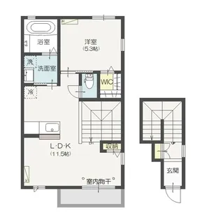 ベルメゾン【2階】の間取り