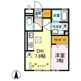 セプトガーデン元総社【1階】の間取り