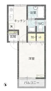 ジンハイツ【2階】の間取り