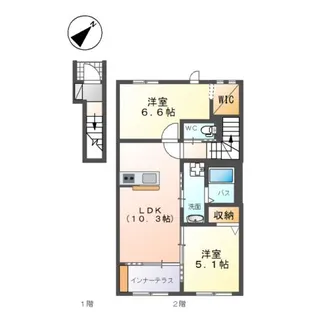 ハリー・ソルテ【2階】の間取り