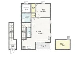 Splash mountain【2階】の間取り