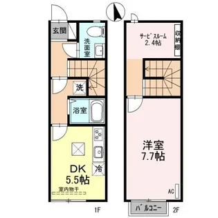 サージAの間取り