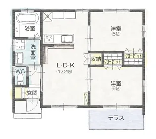 群馬県高崎市我峰町【一戸建】の間取り