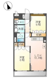 サンライズ・ガーデン【302号室】の間取り