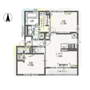 KASANCHI【301号室】の間取り