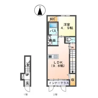 Avanti Ⅱ【2階】の間取り