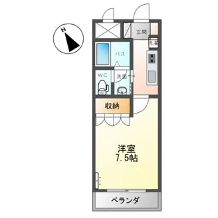 サンクリスタル【2階】の間取り