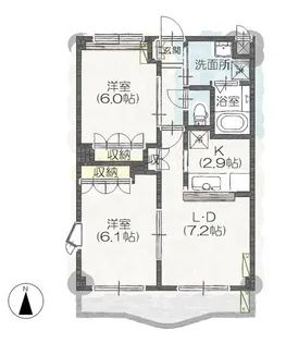 コンフォートレジデンス【1階】の間取り