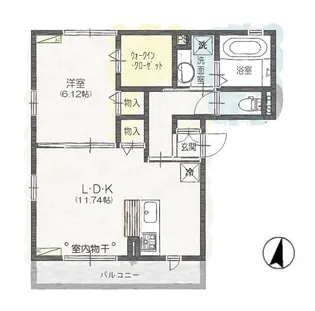 サンモール新堀【203号室】の間取り