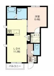 マルベリーヒルB棟【1階】の間取り