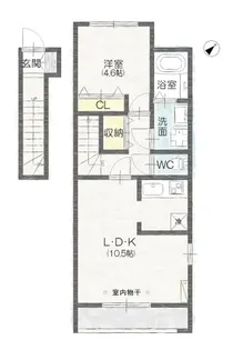 ピュア ファースト【2階】の間取り