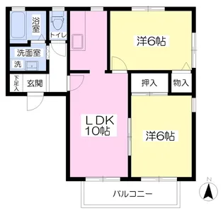メゾンボヌールA【2階】の間取り