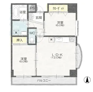 センチュリー前橋大友【301号室】の間取り