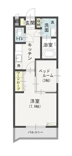 エクセランラウム【201号室】の間取り
